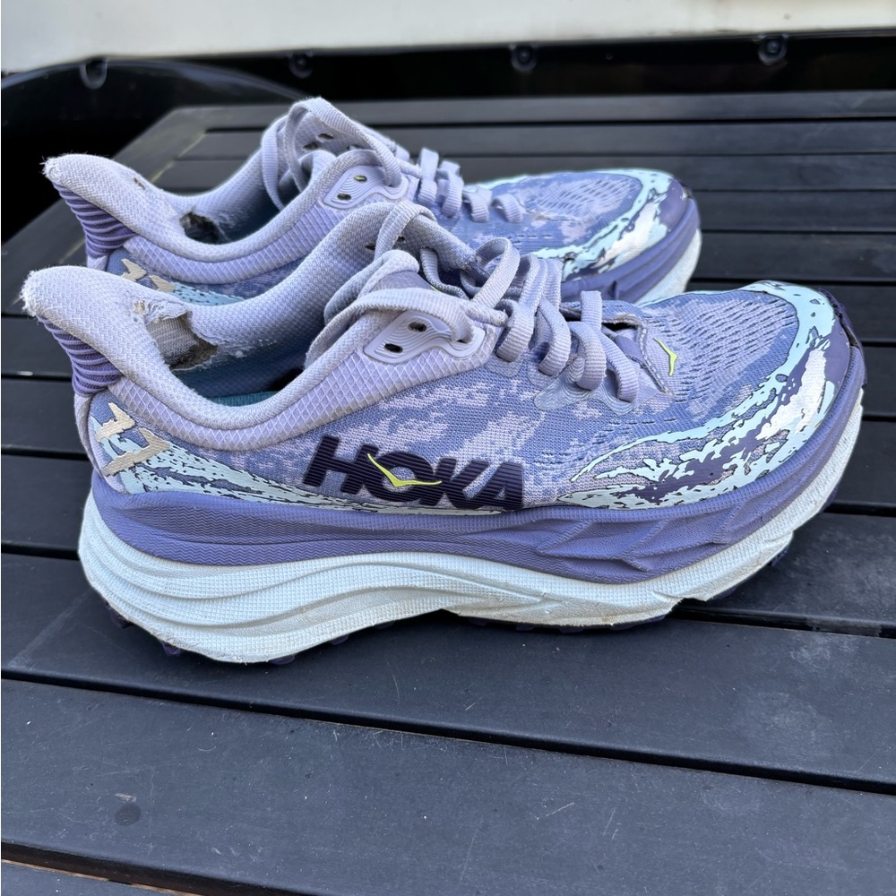 Hoka STINSON Trail Running Shoe COSMIC SKY/ METEOR  Women's size 6